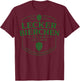 Lecker Bierchen Club (Backprint) T-Shirt - T-Shirt | Maroon