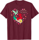 Disney The Little Mermaid Friends Are Sea-Sational Valentine T-Shirt - T-Shirt | Maroon