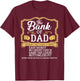 The Bank Of Dad Money Grows On Trees Father's Day T-Shirt - T-Shirt | Maroon