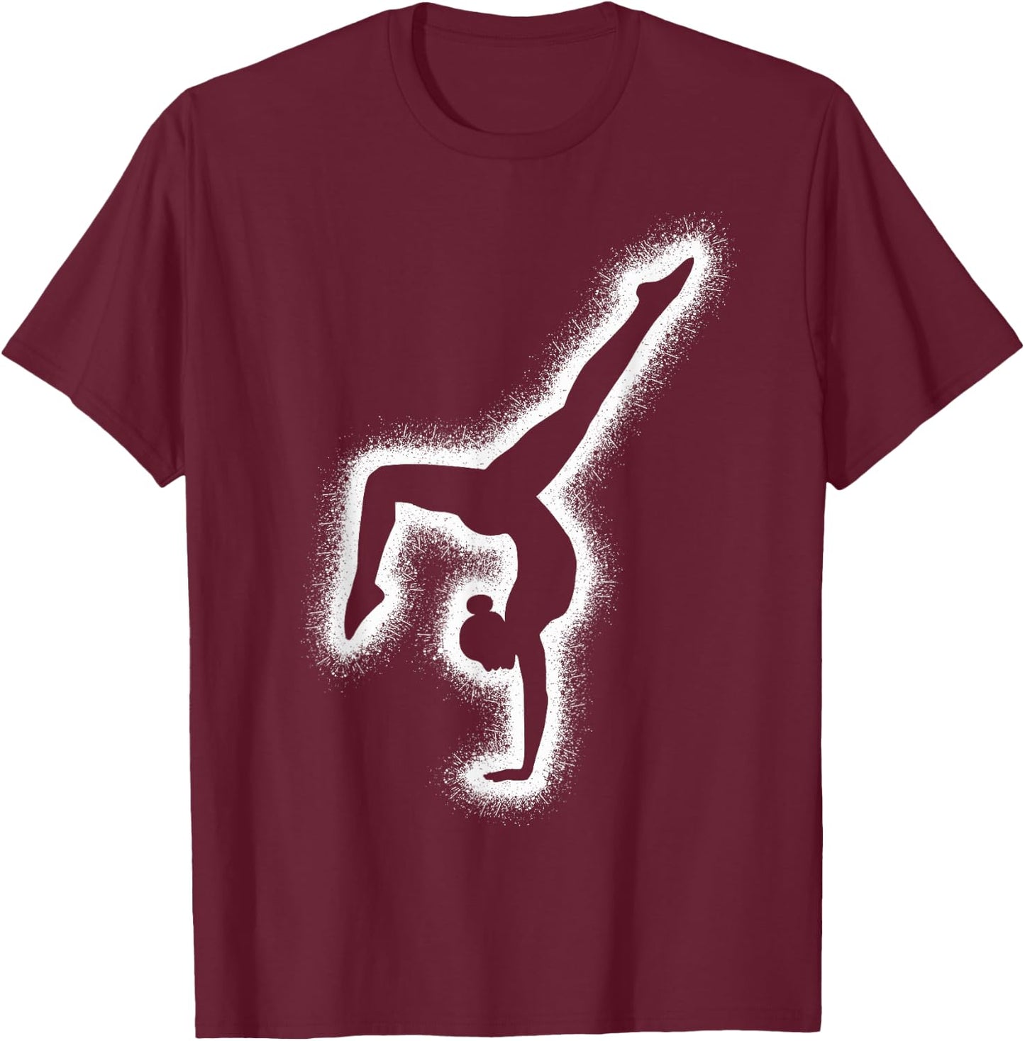 Gymnastics Handstand Girls Kids Gymnastics Women's , black T-Shirt - T-Shirt | Maroon