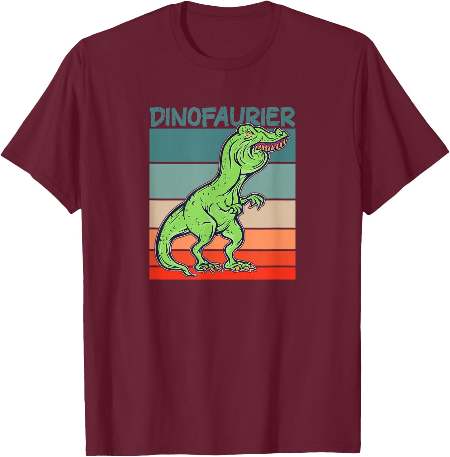 Dinosaurier | Dinofaurier | Meme T-Shirt - T-Shirt | Maroon