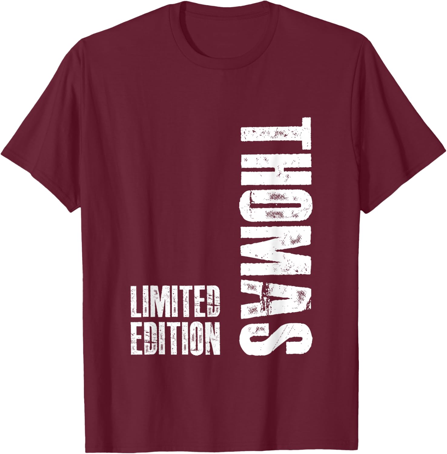 Funny Thomas Gift Personalised Birthday Thomas , black T-Shirt - T-Shirt | Maroon