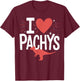 I Love Pachycephalosaurus T-Shirt - T-Shirt | Maroon