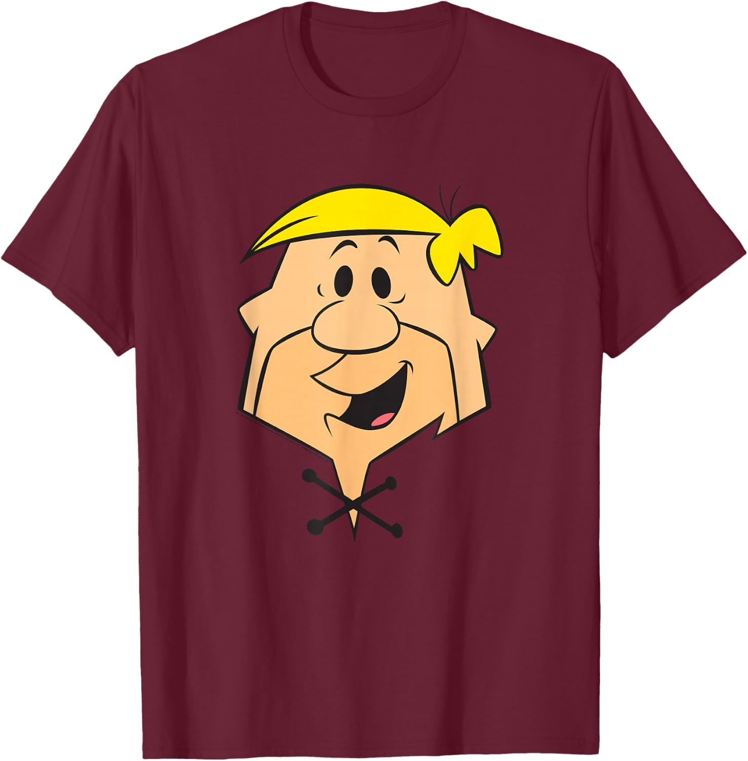 The Flintstones Barney Rubble Big Face T-Shirt - T-Shirt | Maroon