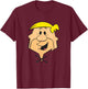 The Flintstones Barney Rubble Big Face T-Shirt - T-Shirt | Maroon