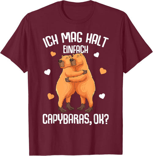 Ich mag Halt Capybara Children's Girls' Women's