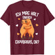 Ich mag Halt Capybara Children's Girls' Women's T-Shirt - T-Shirt | Maroon