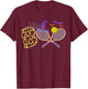 Boo Creepy Tennis Halloween Pumpkin Tennis Ball Costume T-Shirt - T-Shirt | Maroon