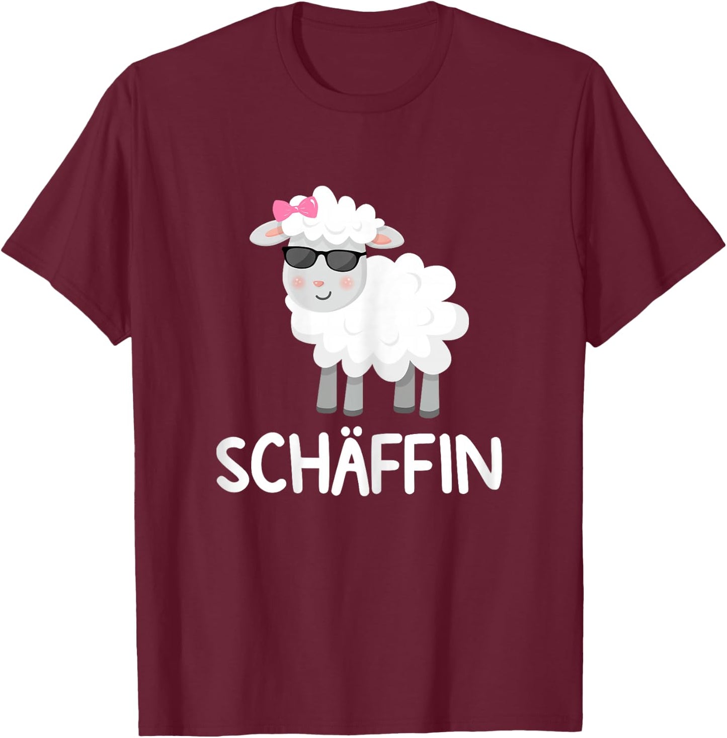 Schäffin Chefin Schäf , black T-Shirt - T-Shirt | Maroon