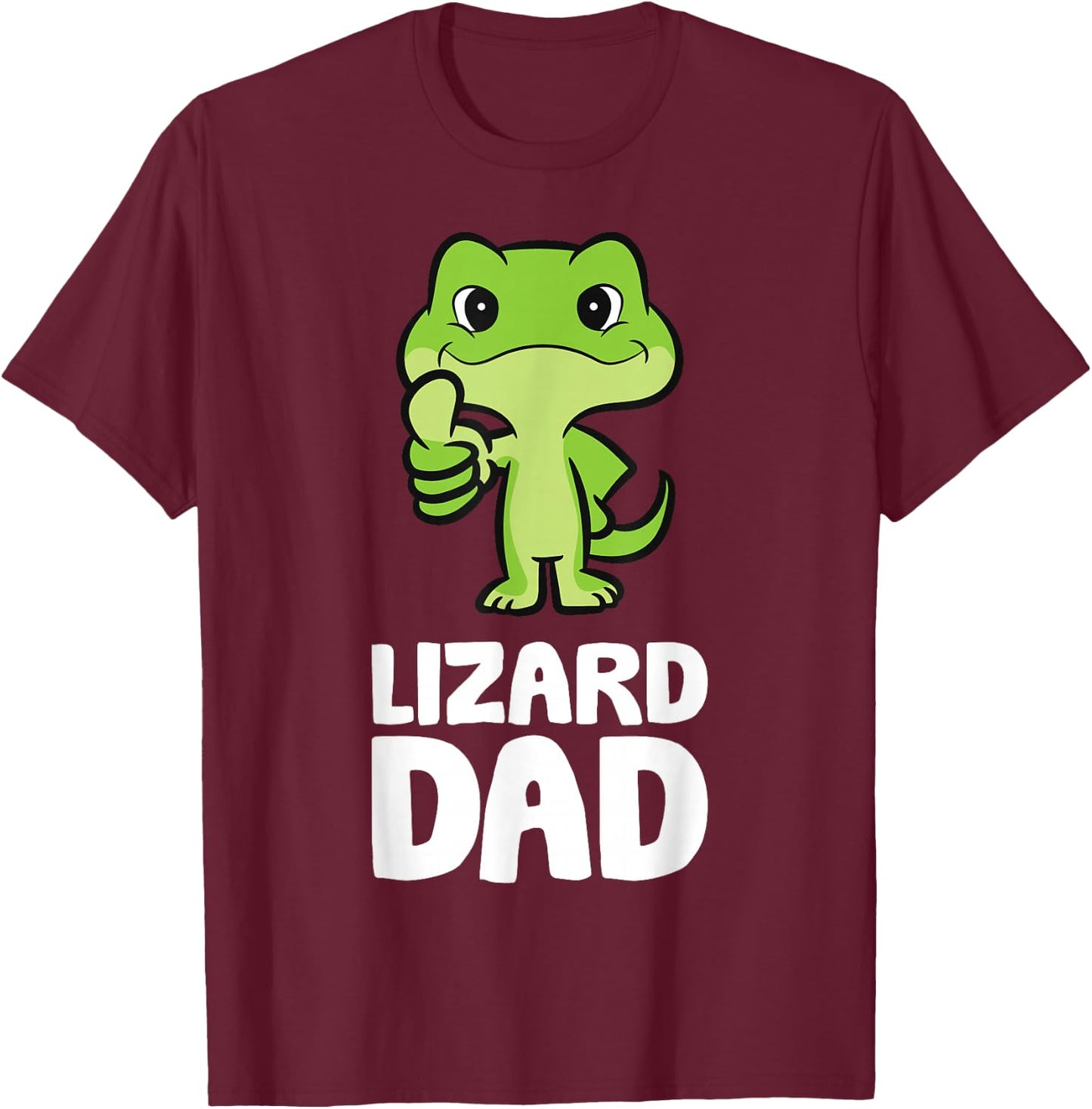 Lizard Dad Reptile Owner Herpetology Lizard Dad T-Shirt - T-Shirt | Maroon