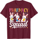 Pharmacy Squad - Easter Bunny Day April 17th Pharmacist T-Shirt - T-Shirt | Maroon