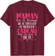 Mom Gift Mother's Day Personalised , Black T-Shirt - T-Shirt | Maroon