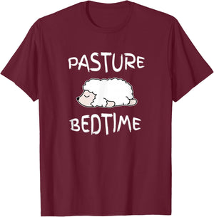 Lazy Sheep Pajamas Pasture Bedtime Pajama for Bedtime T-Shirt - T-Shirt | Maroon