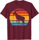 Goat Silhouette Sunset Retro Livestock Farmer Men Women Kid T-Shirt - T-Shirt | Maroon