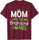 Children's Reptile Lizard Birthday T-Shirt - T-Shirt | Maroon