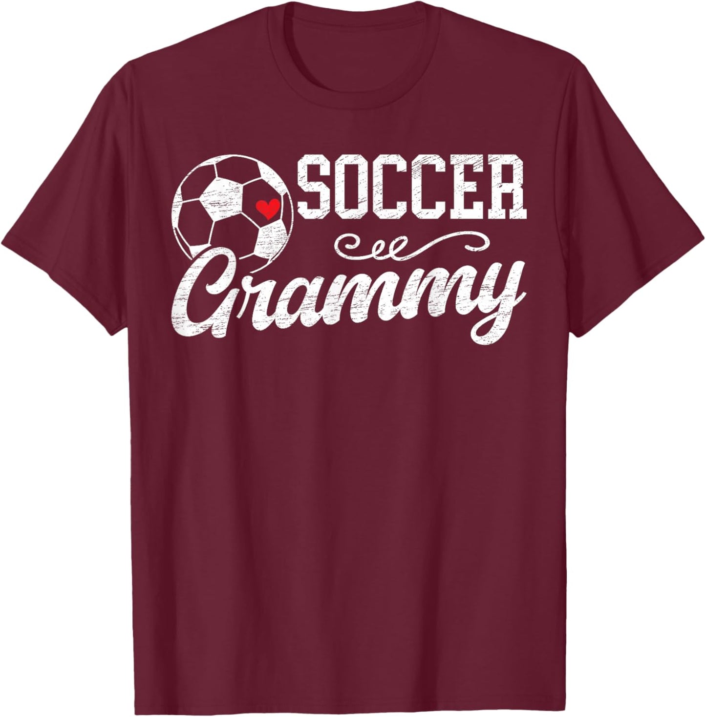 Soccer Grammy Grandma Grammy Of A Soccer Player Grammy T-Shirt - T-Shirt | Maroon
