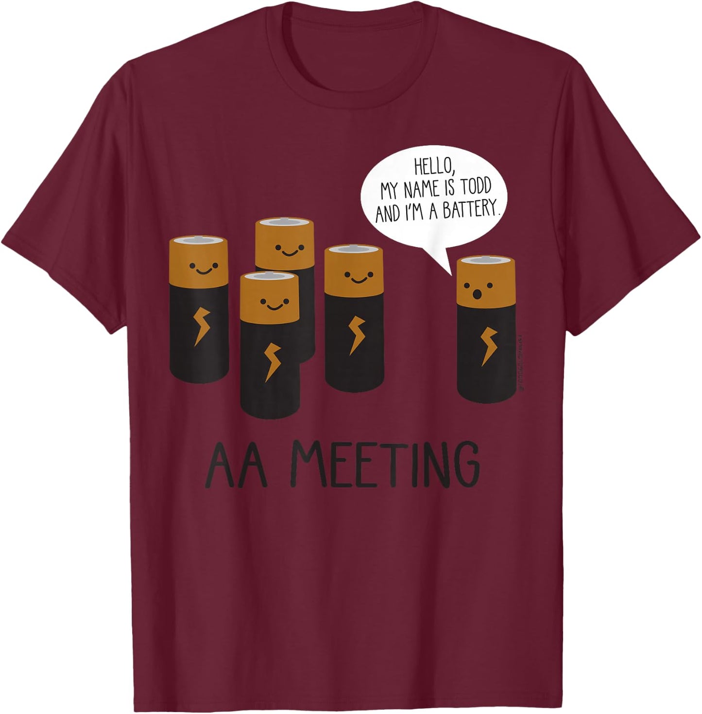 Aa Meeting T-Shirt - T-Shirt | Maroon