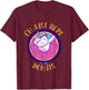 I'm Just Here For The Donuts Funny Unicorn Donuts Lover T-Shirt - T-Shirt | Maroon
