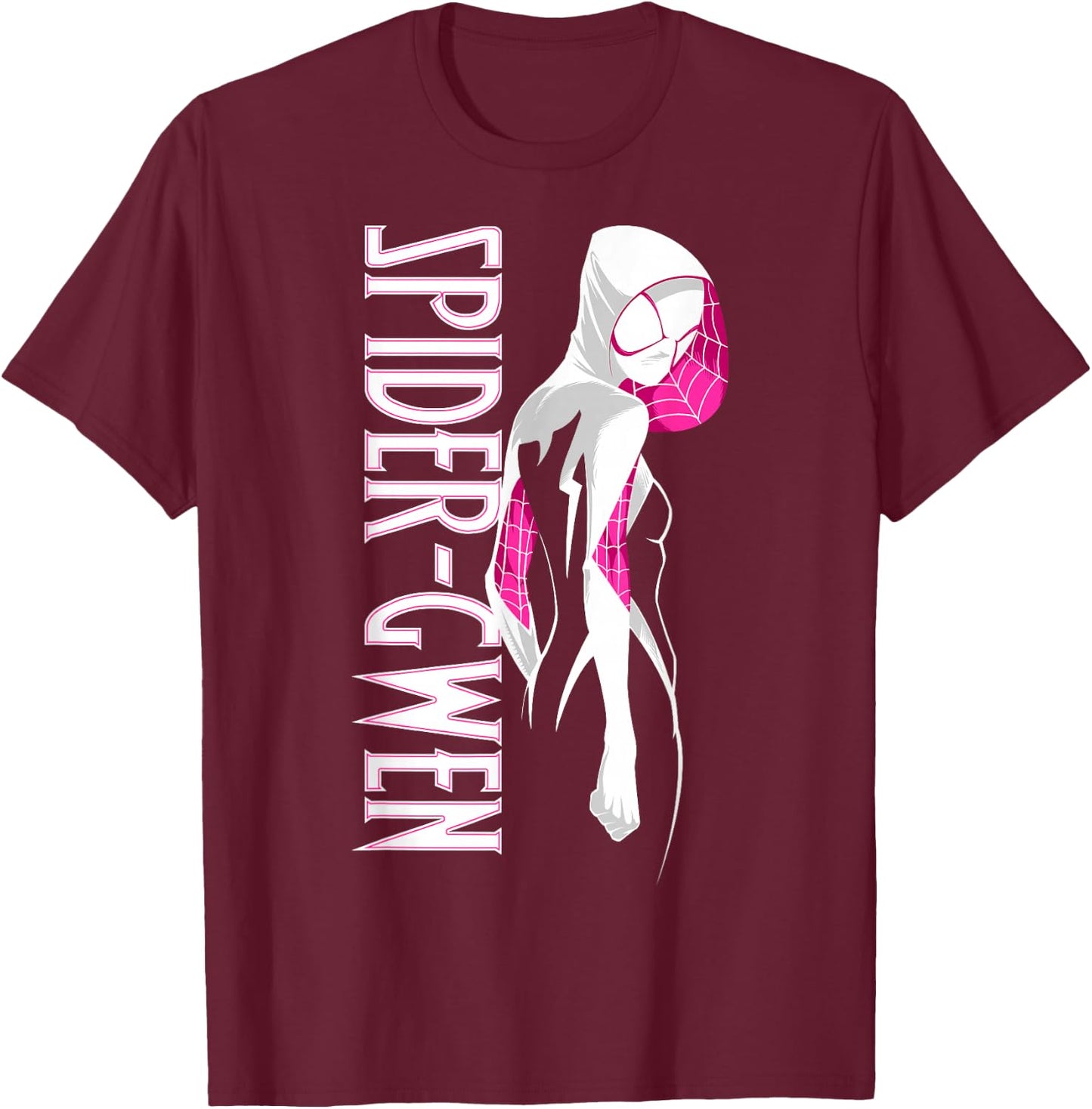Marvel Spider-Man Spider-Gwen Portrait Small T-Shirt - T-Shirt | Maroon