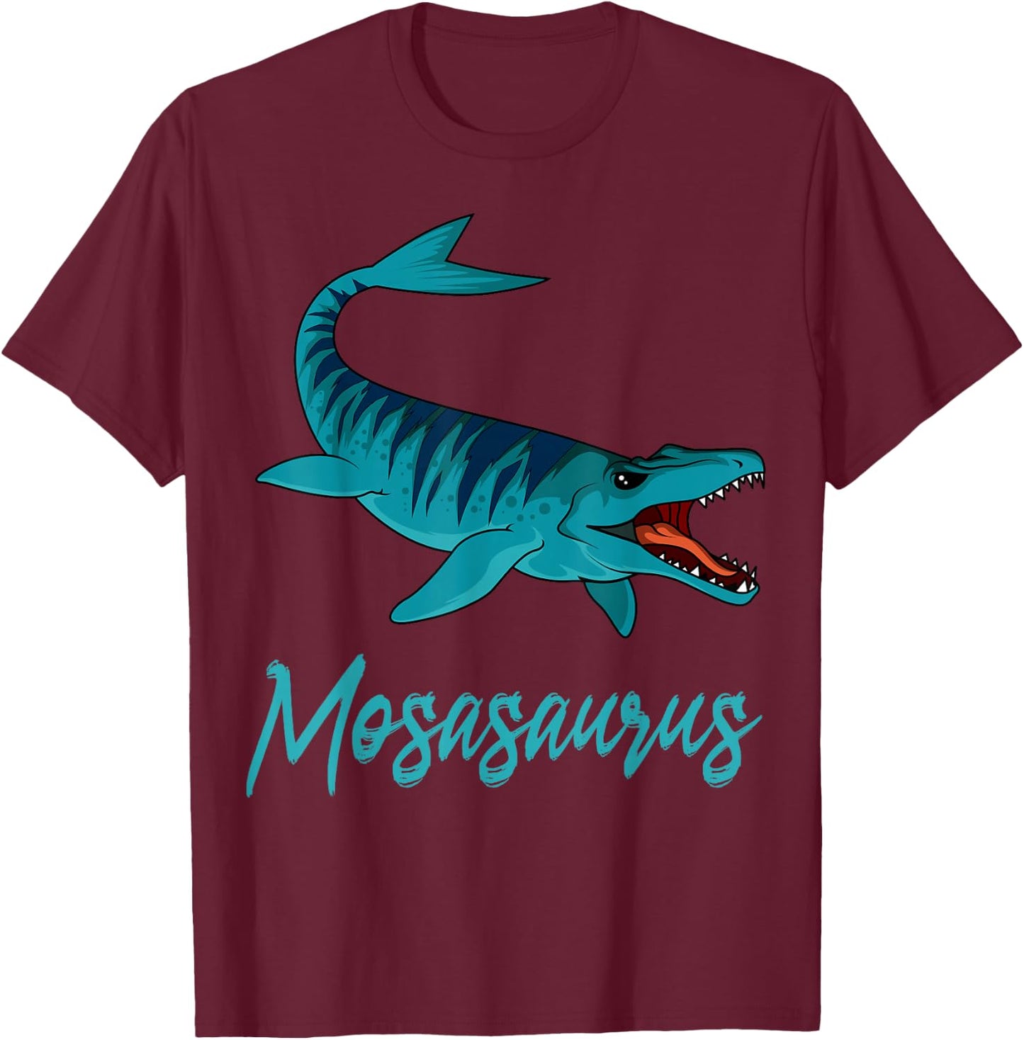 Mosasaurus Aquatic Dinosaur Paleontologist Prehistoric T-Shirt - T-Shirt | Maroon