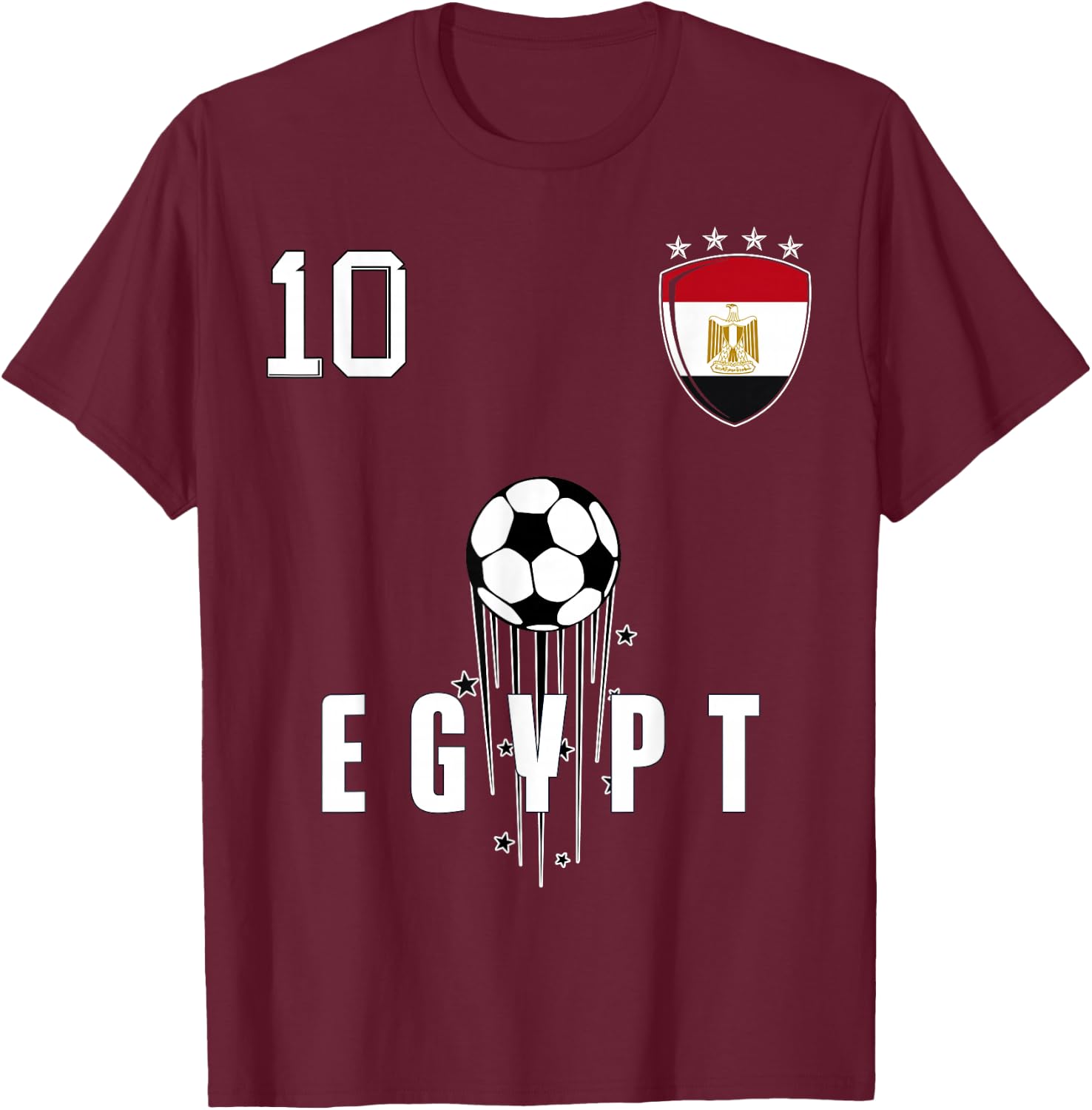 Egypt Flag Egyptian Pride Lovers T-Shirt - T-Shirt | Maroon