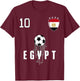 Egypt Flag Egyptian Pride Lovers T-Shirt - T-Shirt | Maroon