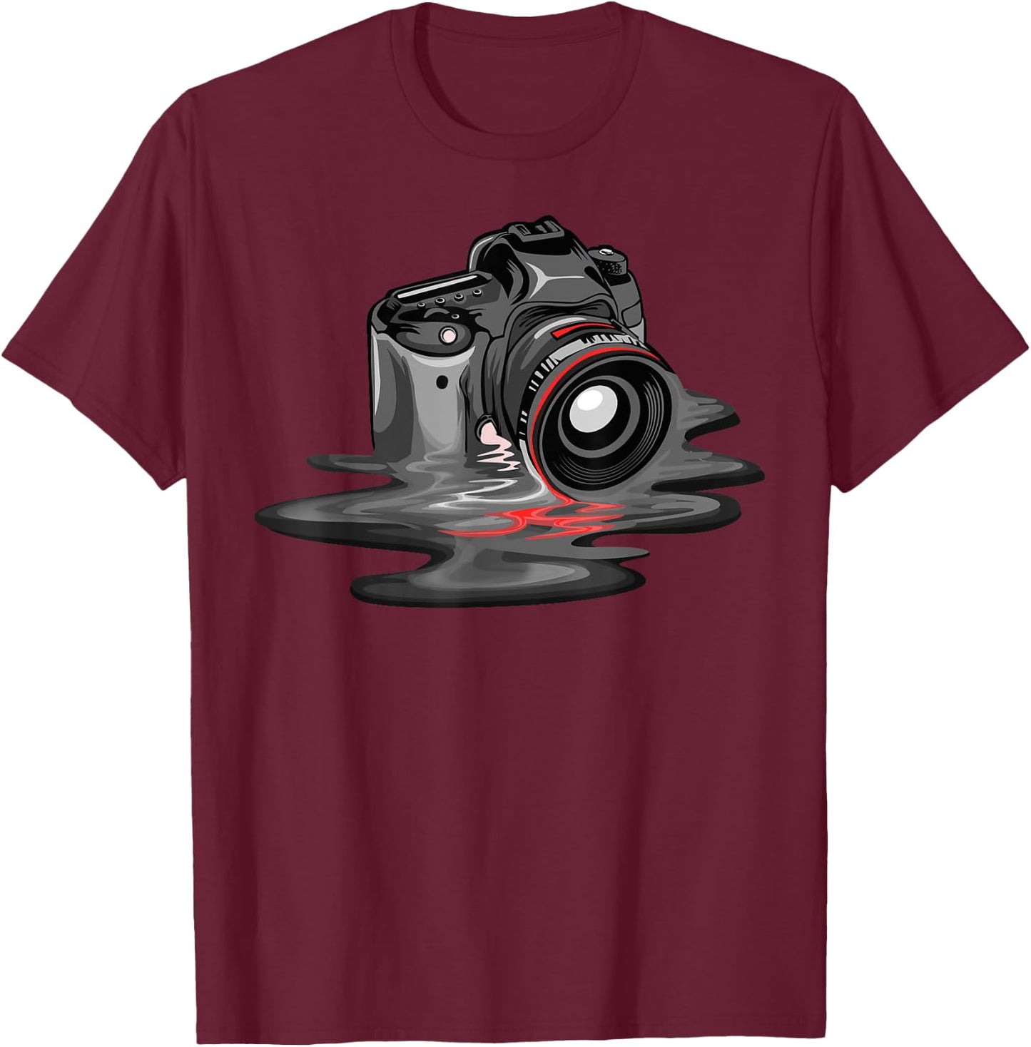 Funny Camera Gift Photographers Men Women Photography T-Shirt - T-Shirt | Maroon