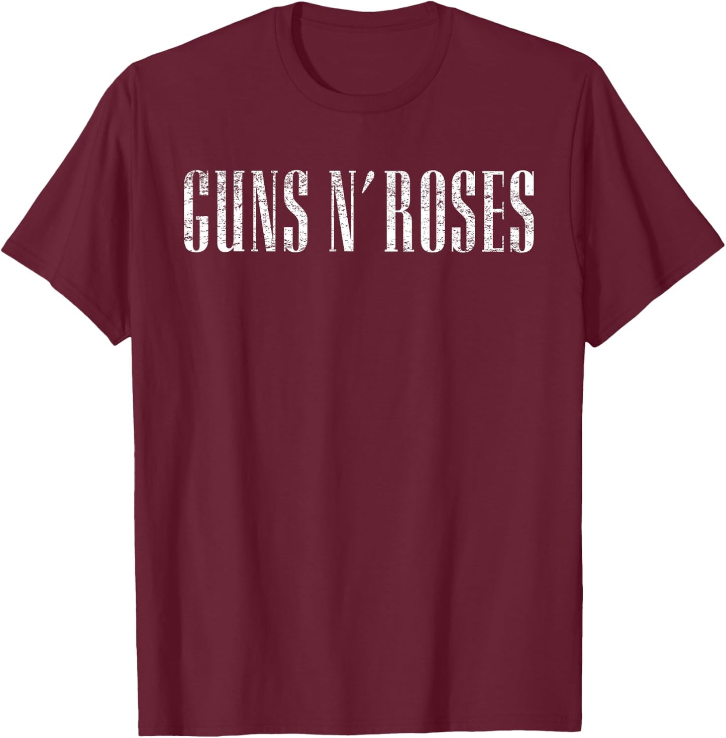Guns N' Roses Official Logo T-Shirt - T-Shirt | Maroon