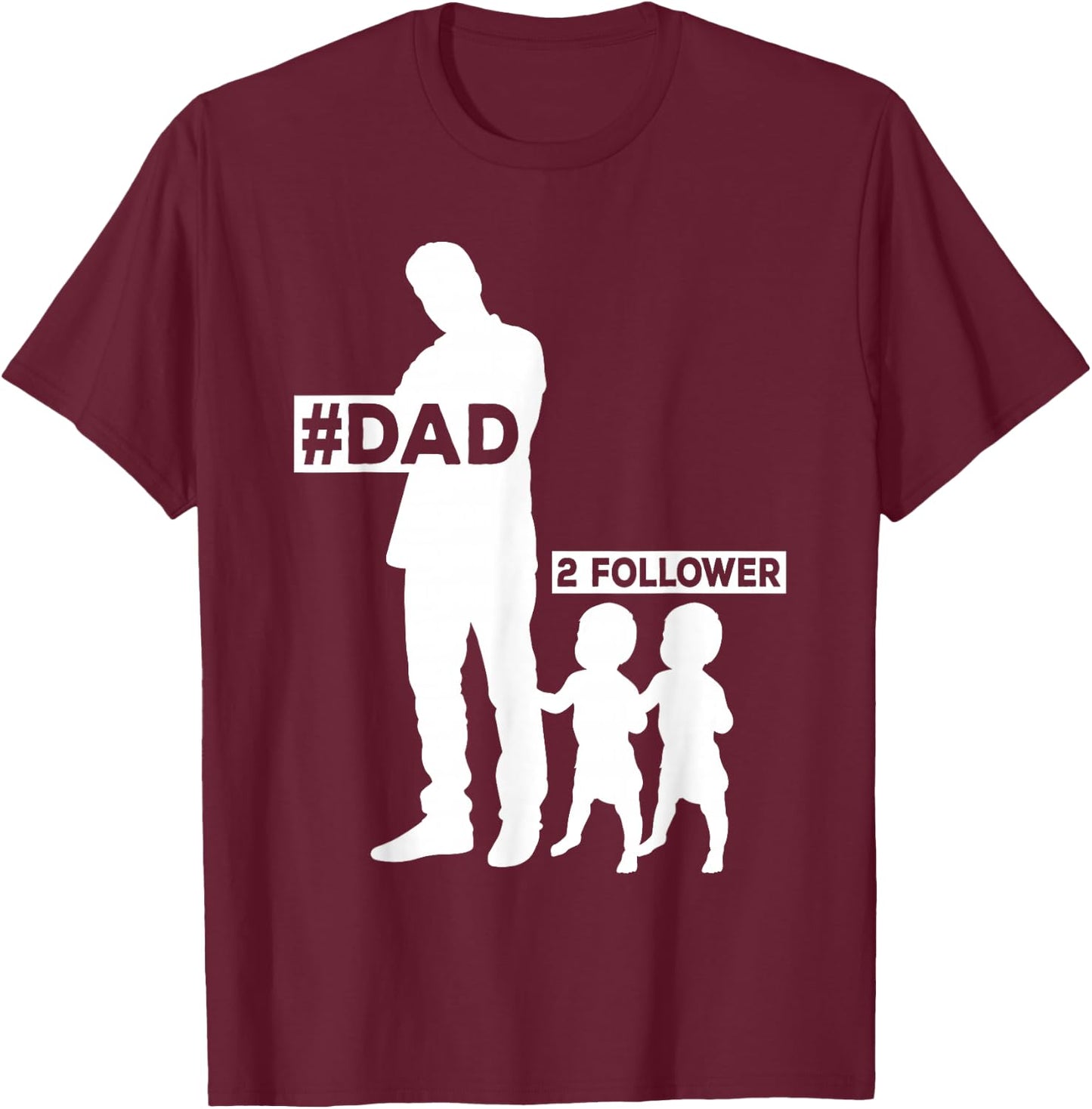 Zwillinge Zwillingspapa Vater Papa Zwillinge Vatertag T-Shirt - T-Shirt | Maroon
