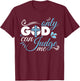 Christian Faith Only God Can Judge Me T-Shirt - T-Shirt | Maroon