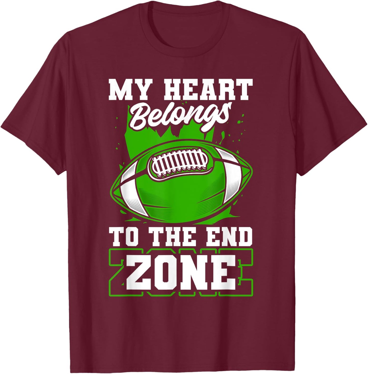 American Football Coach Team Men Women Boys Football Player T-Shirt - T-Shirt | Maroon