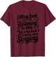But in My Head I'm Thinking About Singing, Vocalist T-Shirt - T-Shirt | Maroon