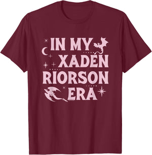 Fourth Wing The Empyrean in My Xaden Riorson Era T-Shirt - T-Shirt | Maroon