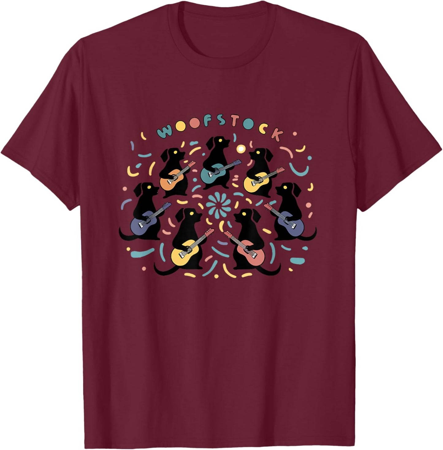 Woofstock T-Shirt - T-Shirt | Maroon