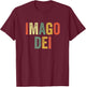 Imago Dei Image Of God Follower Genesis Creation Bible Verse T-Shirt - T-Shirt | Maroon