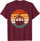 Retro Ski Lift Gondola Outfit Skiing Cable Car Mountain , black T-Shirt - T-Shirt | Maroon