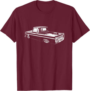 Classic Truck Hot Rod C10 60-66 T-Shirt - T-Shirt | Maroon