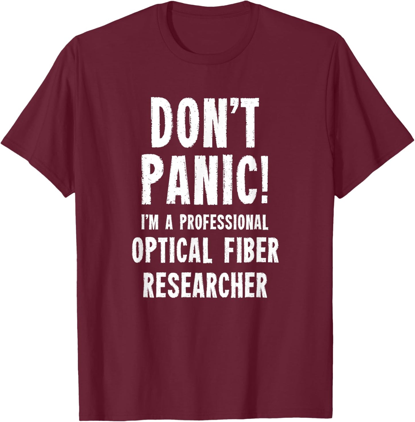 Fiber Optic Researcher T-Shirt - T-Shirt | Maroon