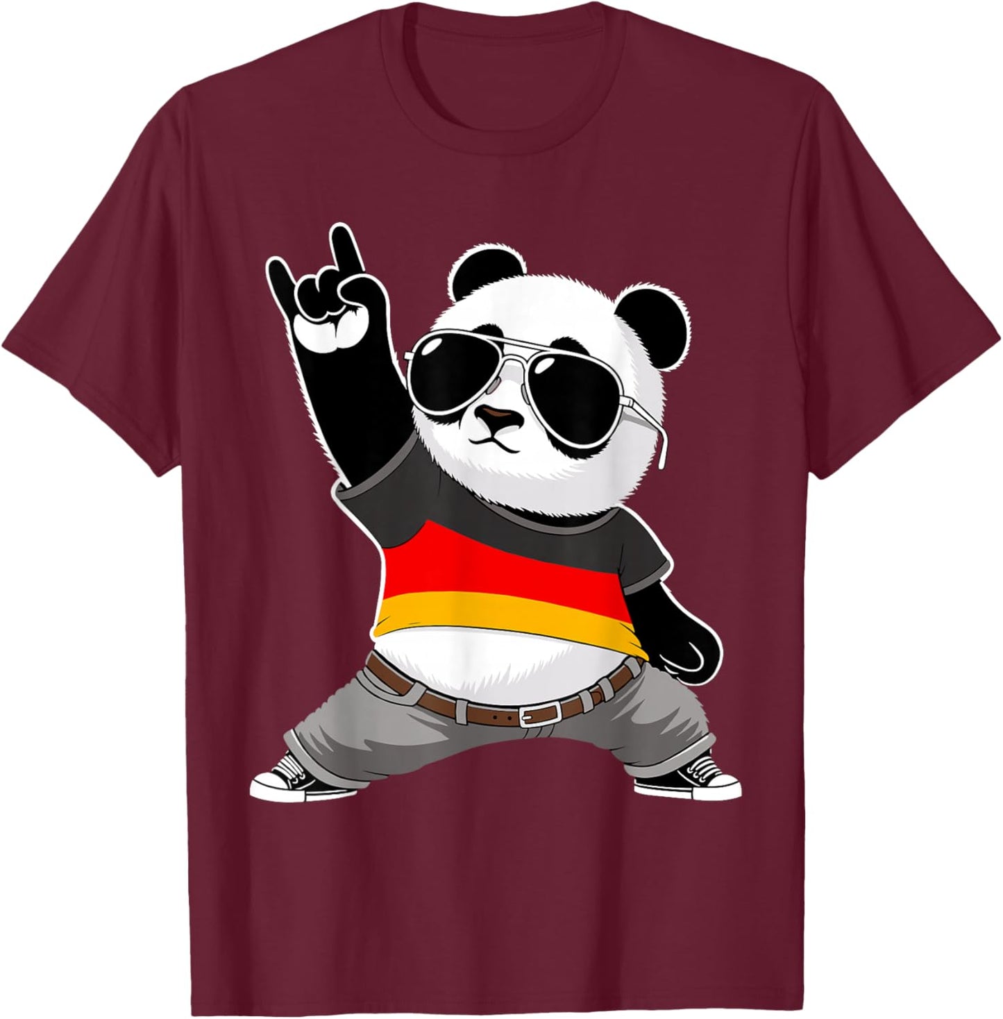 Deutschlandflagge Herren Damen Kinder Deutschland T-Shirt - T-Shirt | Maroon