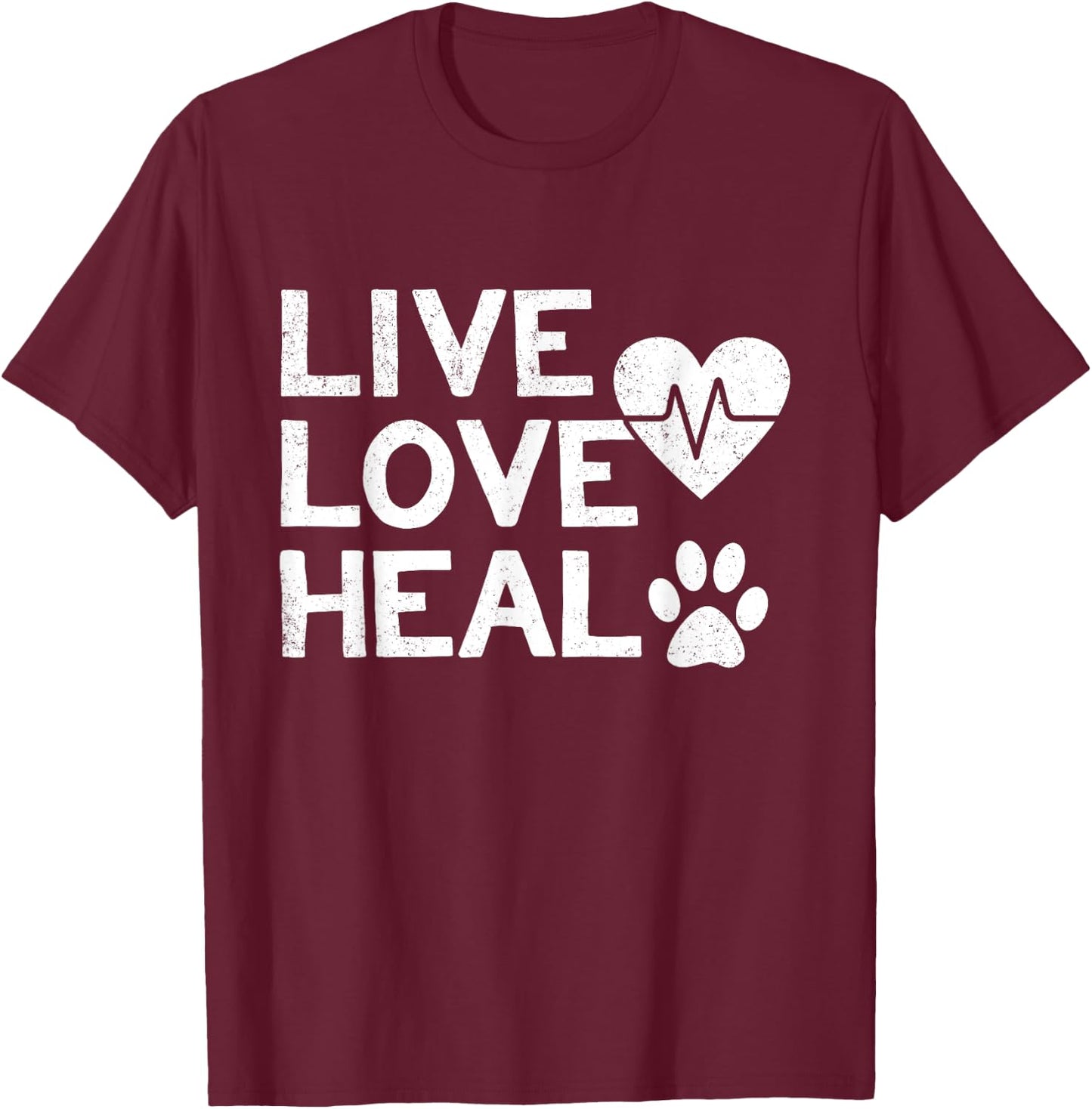 Funny Women And Men Veterinarian Tech Appreciation Gift T-Shirt - T-Shirt | Maroon