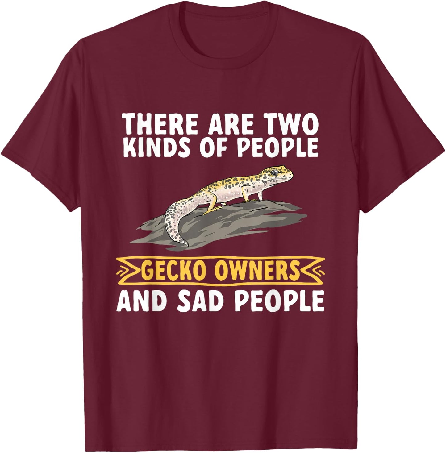Leopard Gecko Reptile Pet Gecko Leopard Gecko T-Shirt - T-Shirt | Maroon