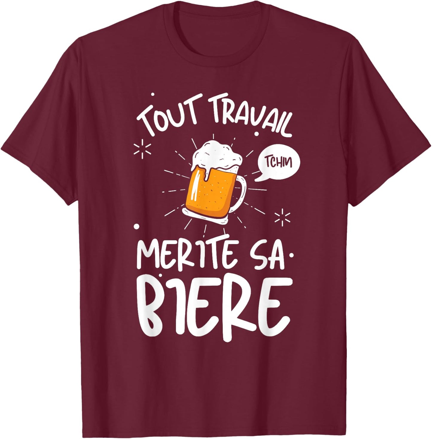 Noel Funny Beer Man Funny Beer Pressure , Black, S T-Shirt - T-Shirt | Maroon