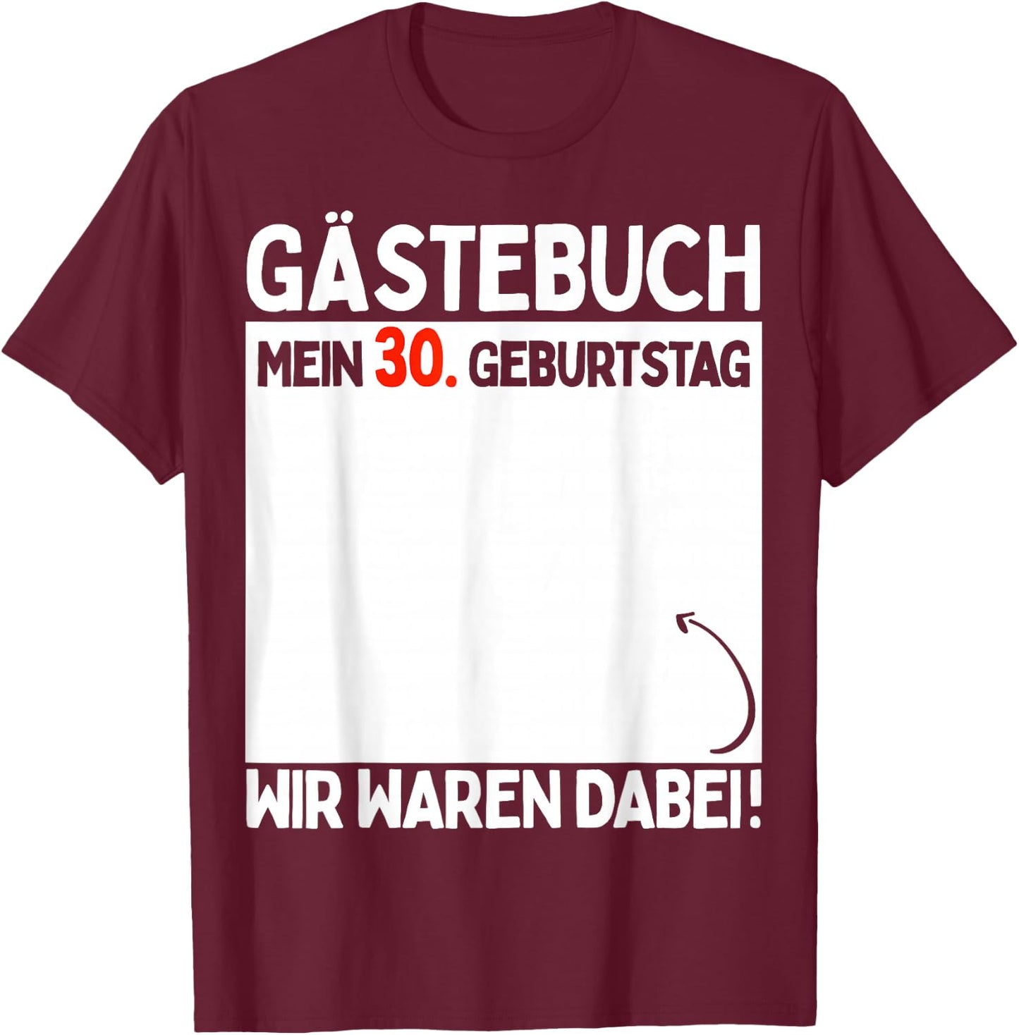 30th Birthday Man Woman 30 Years 1994 Decorative Funny Gift , black T-Shirt - T-Shirt | Maroon