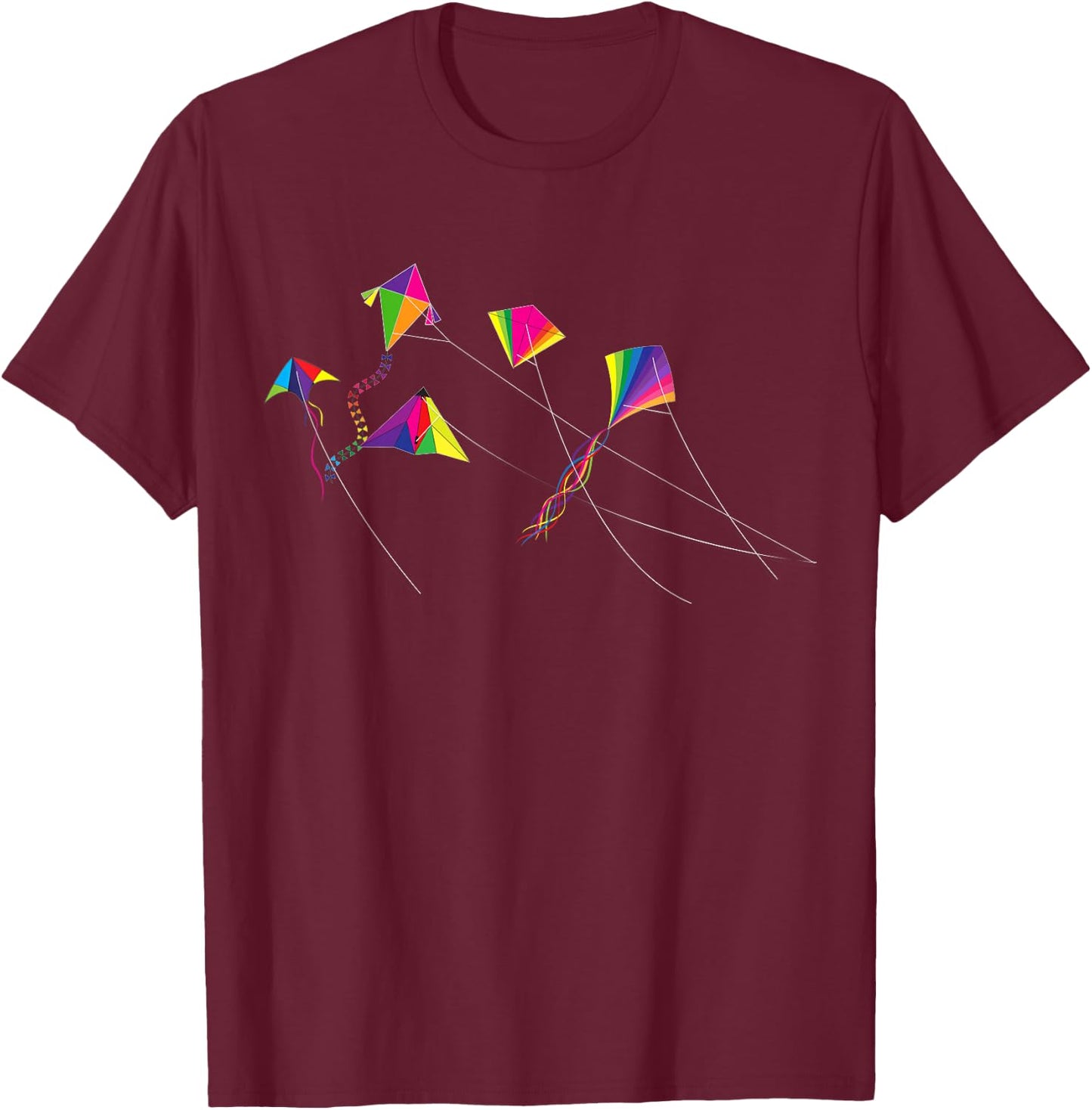 Kite Flying Kite Flyer Flying Wind Kites T-Shirt - T-Shirt | Maroon
