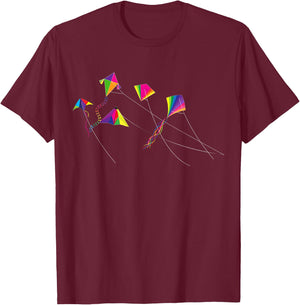 Kite Flying Kite Flyer Flying Wind Kites T-Shirt - T-Shirt | Maroon