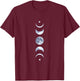 Moon Phase Lunar Cycle Astrology Celestial Astronomy Gift T-Shirt - T-Shirt | Maroon
