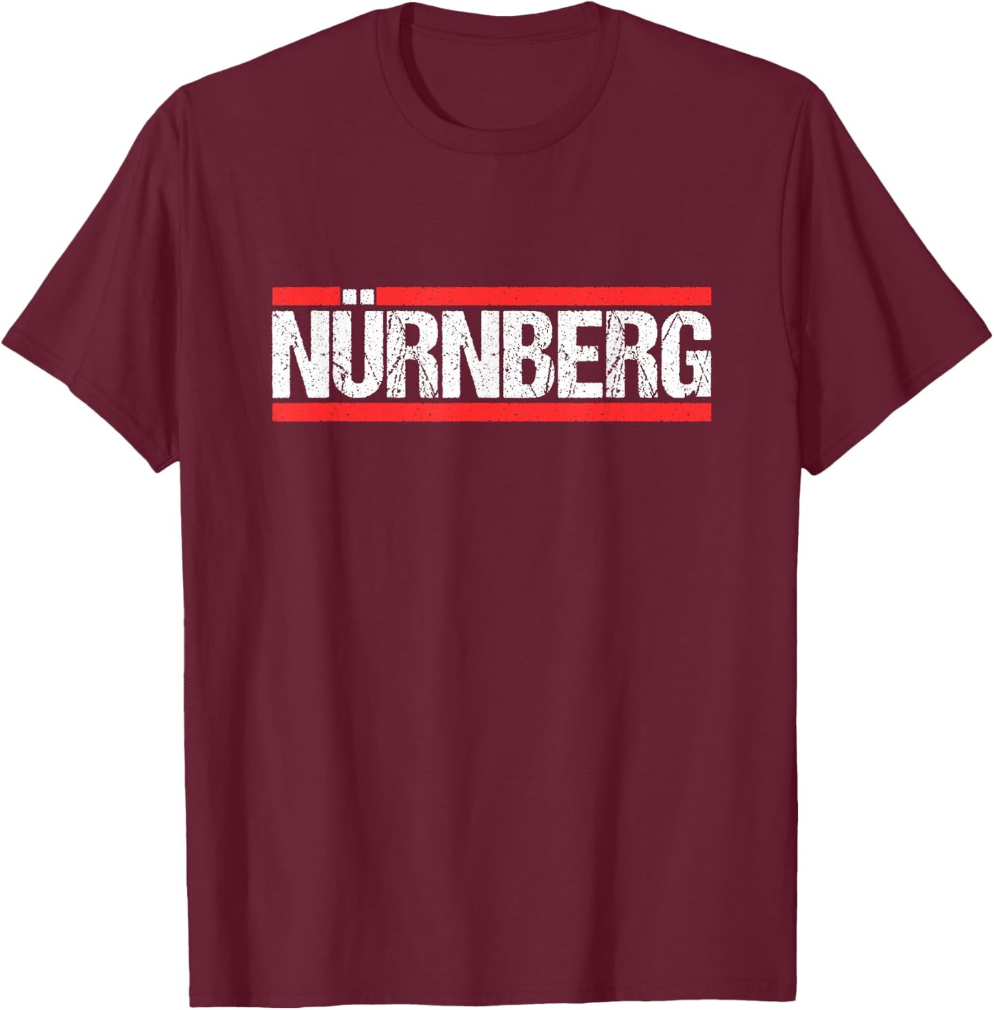 Nuremberg Nuremberg, black T-Shirt - T-Shirt | Maroon