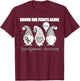 Gnome Fights Ependymoma Awareness Month Gray Ribbon T-Shirt - T-Shirt | Maroon