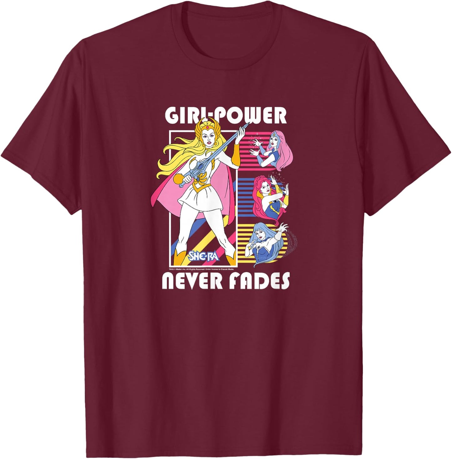 She-Ra - Frauenpower verblasst nie T-Shirt - T-Shirt | Maroon