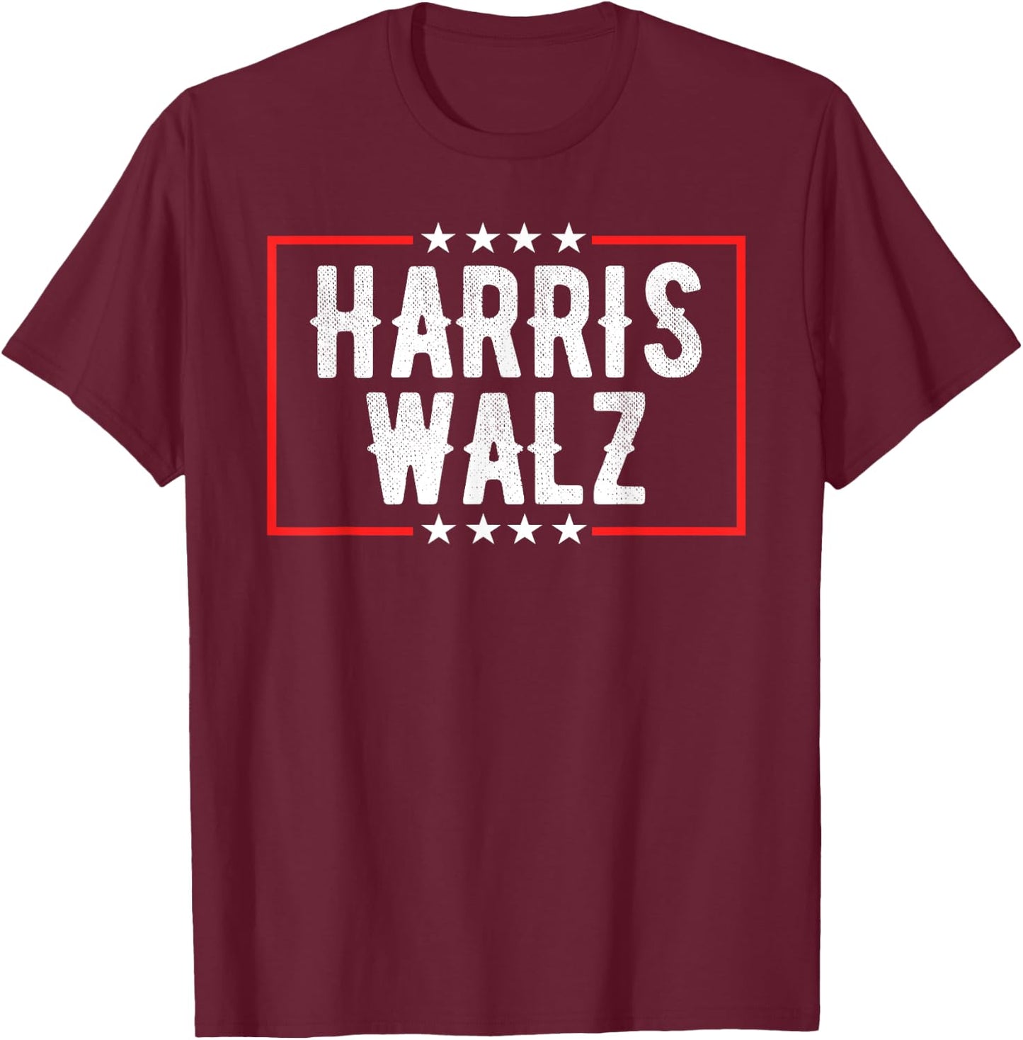 Blue Harris Walz 2024 Harris Waltz 2024 T-Shirt - T-Shirt | Maroon